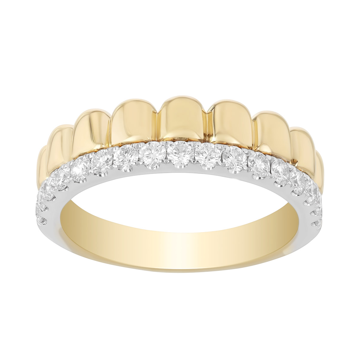 Kwiat Sirena Diamond Layered Ring in Two Tone