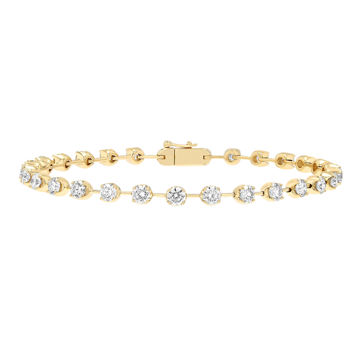Kwiat Starry Night Tennis Bracelet in Yellow Gold, 7