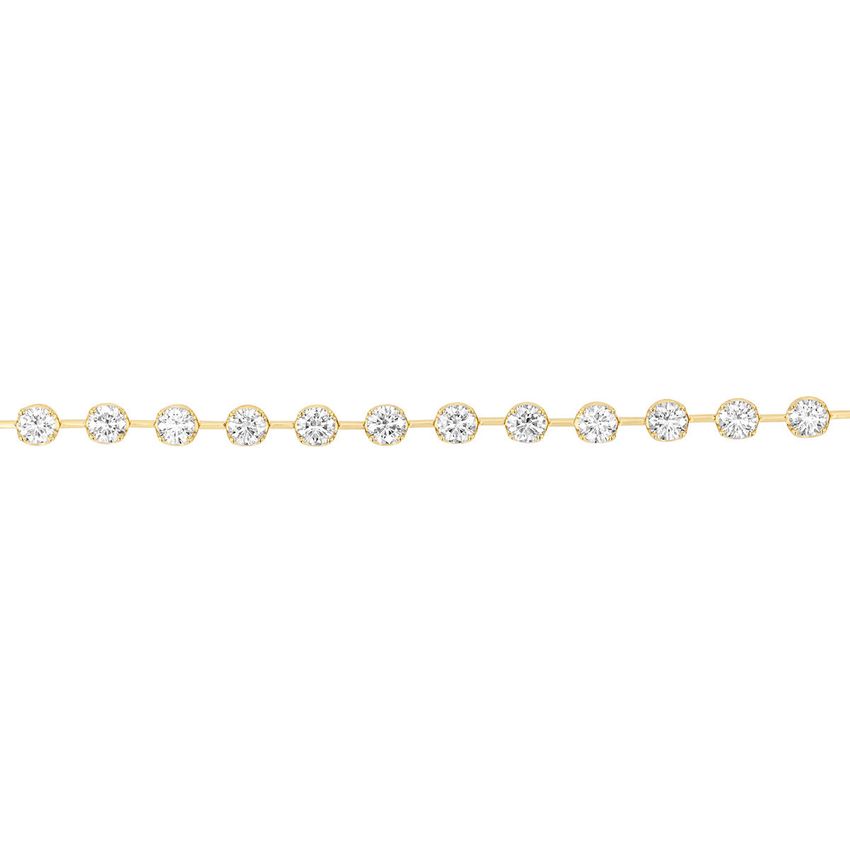 Kwiat Starry Night Tennis Bracelet in Yellow Gold, 7