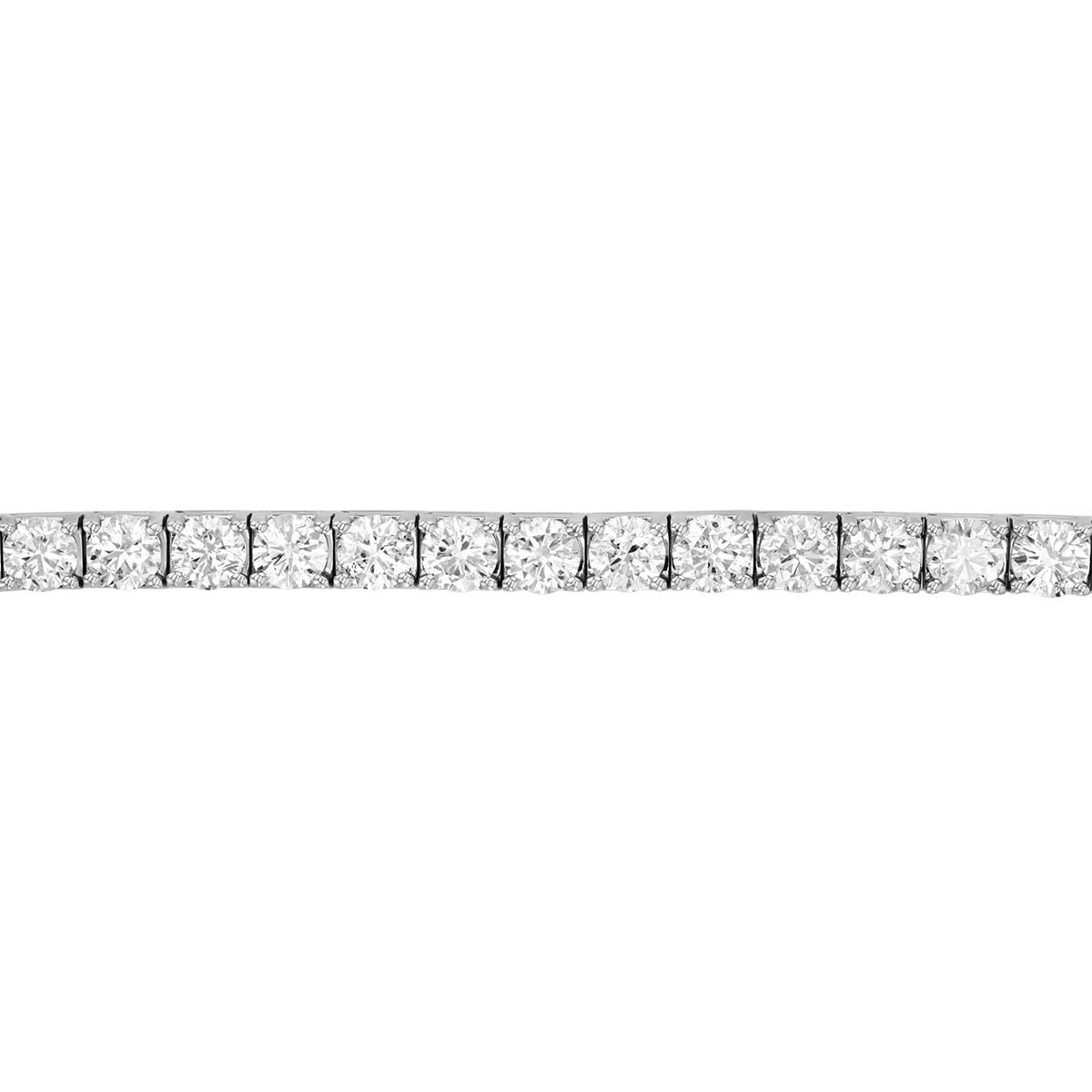 Round Diamond 4 Prong Tennis Bracelet in Platinum, 7