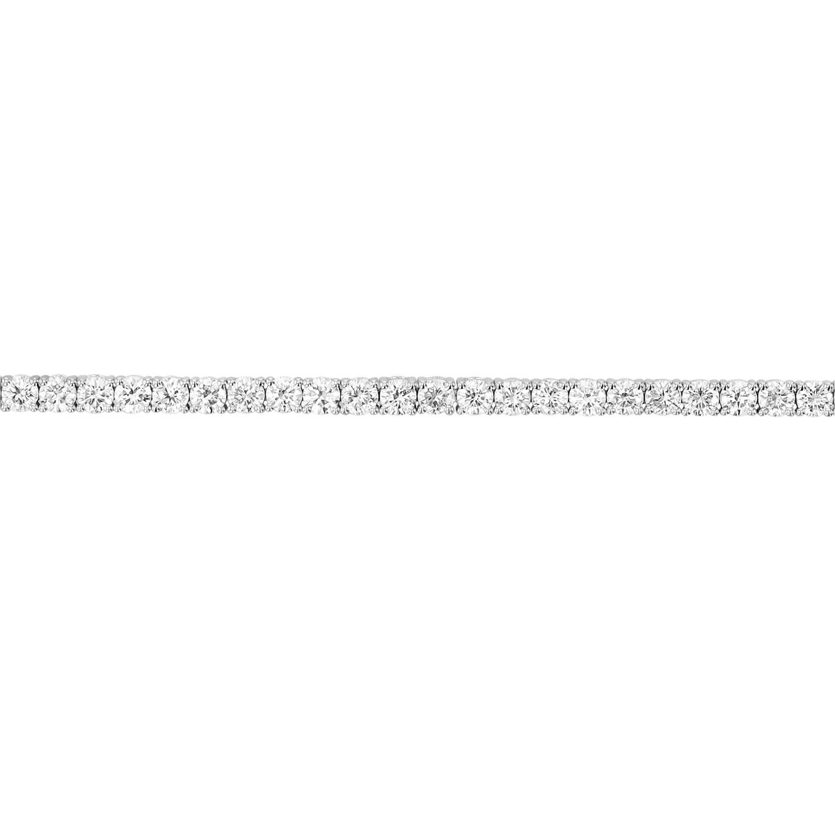 TARA Pearls Round Diamond Tennis Bracelet in White Gold, 7
