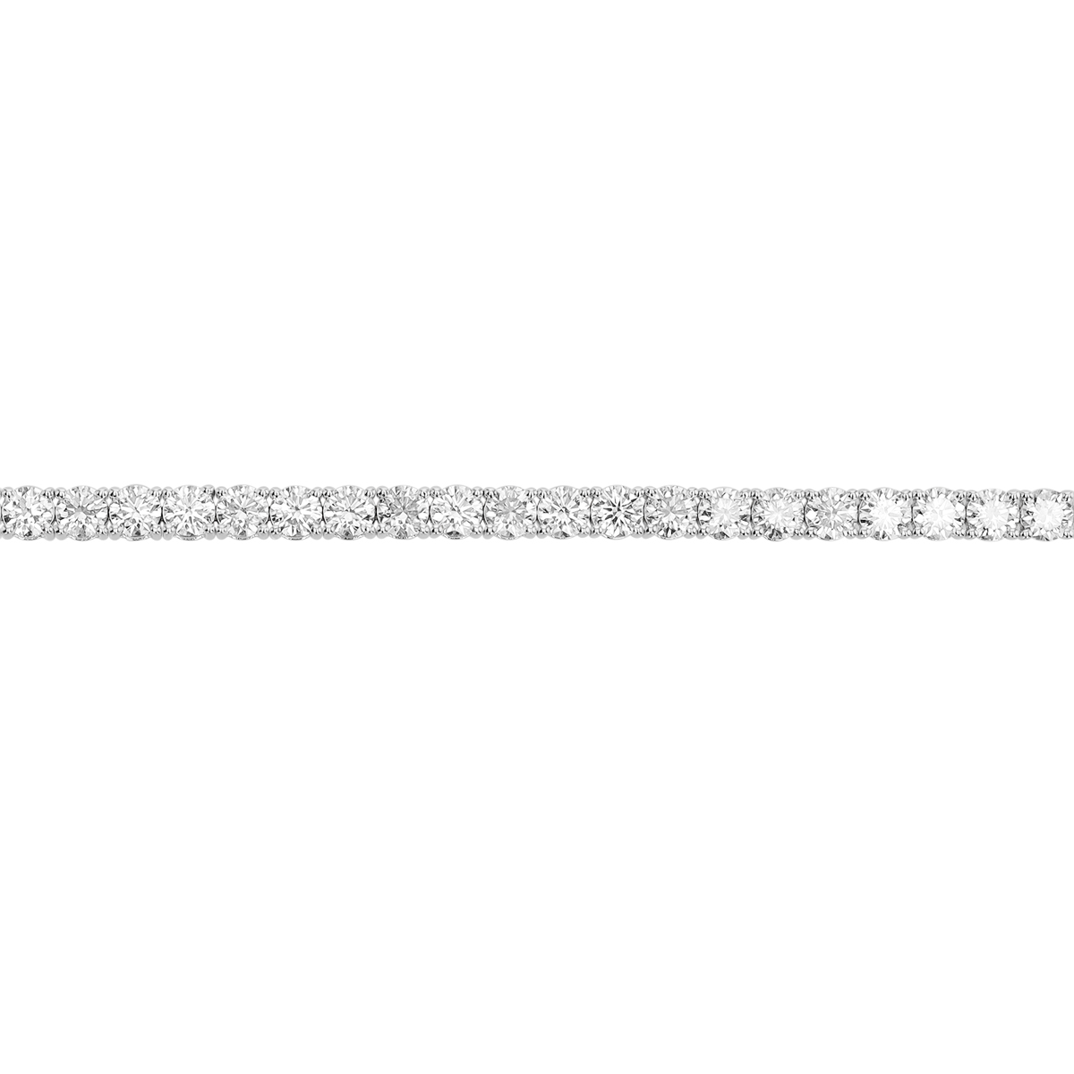 TARA Pearls Round Diamond Tennis Bracelet in White Gold, 7