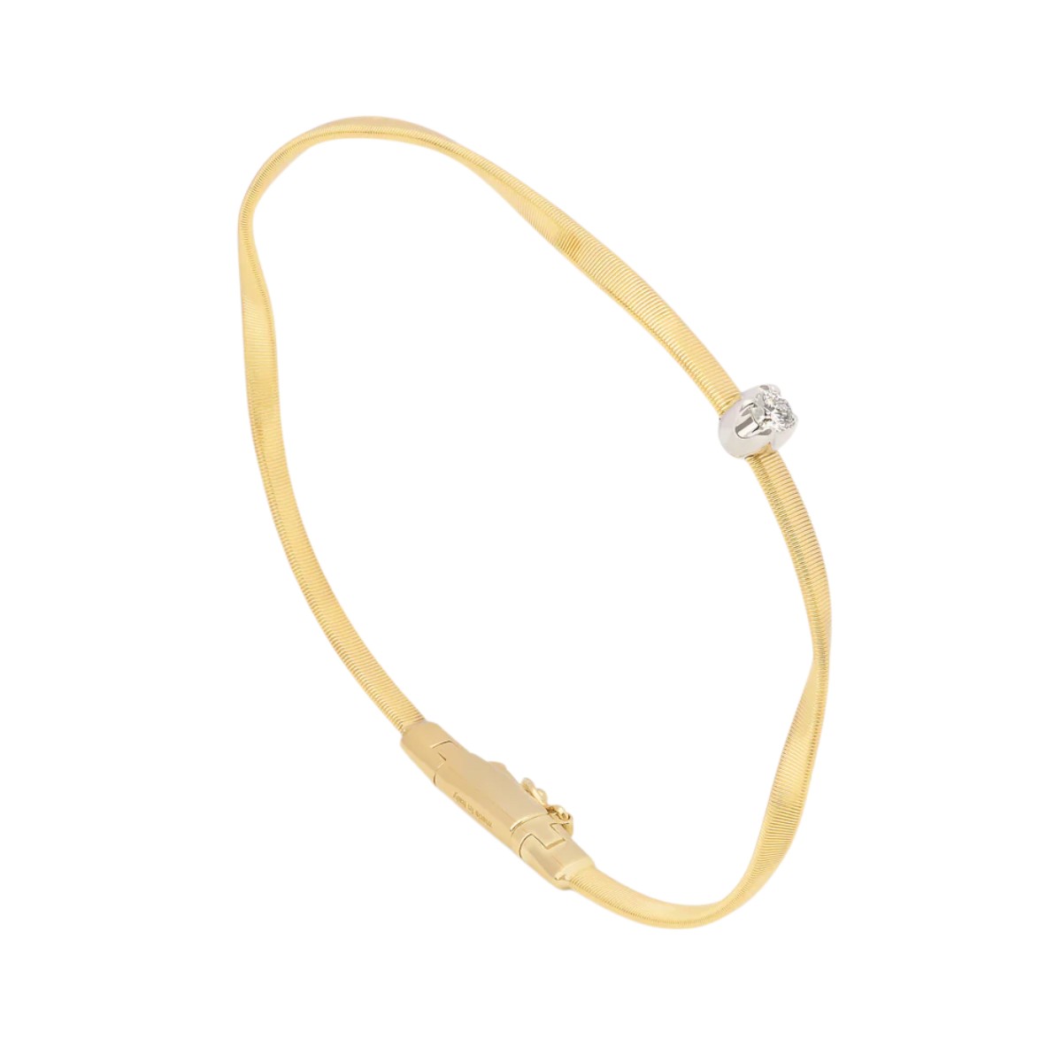 Marco Bicego Marrakech Diamond Single Station Coil Bracelet in Two Tone