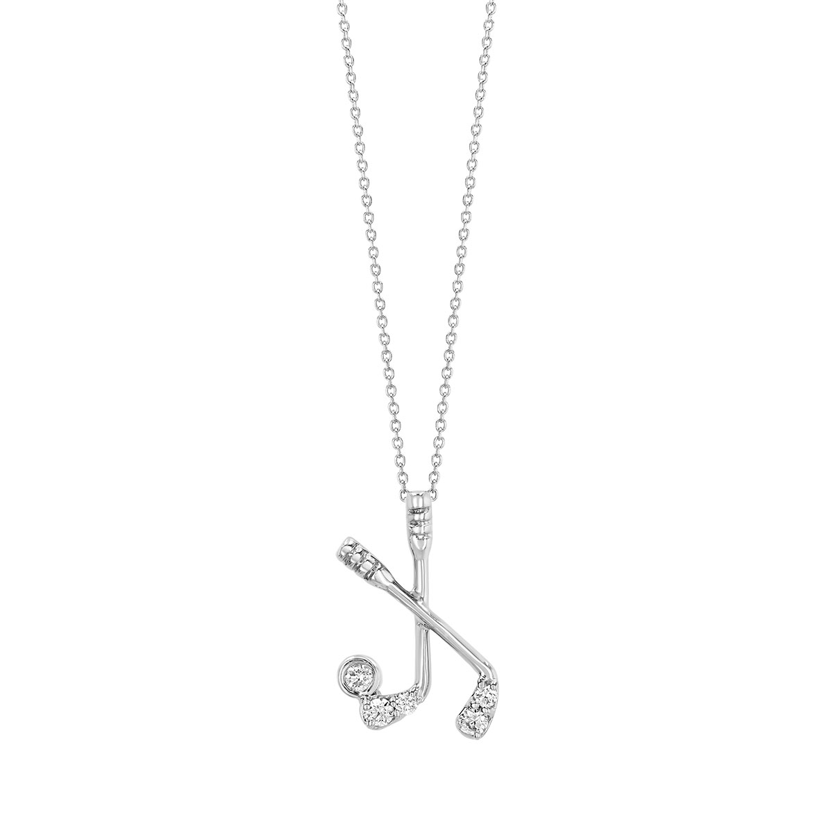Roberto Coin Tiny Treasures Diamond Golf Pendant in White Gold, 18