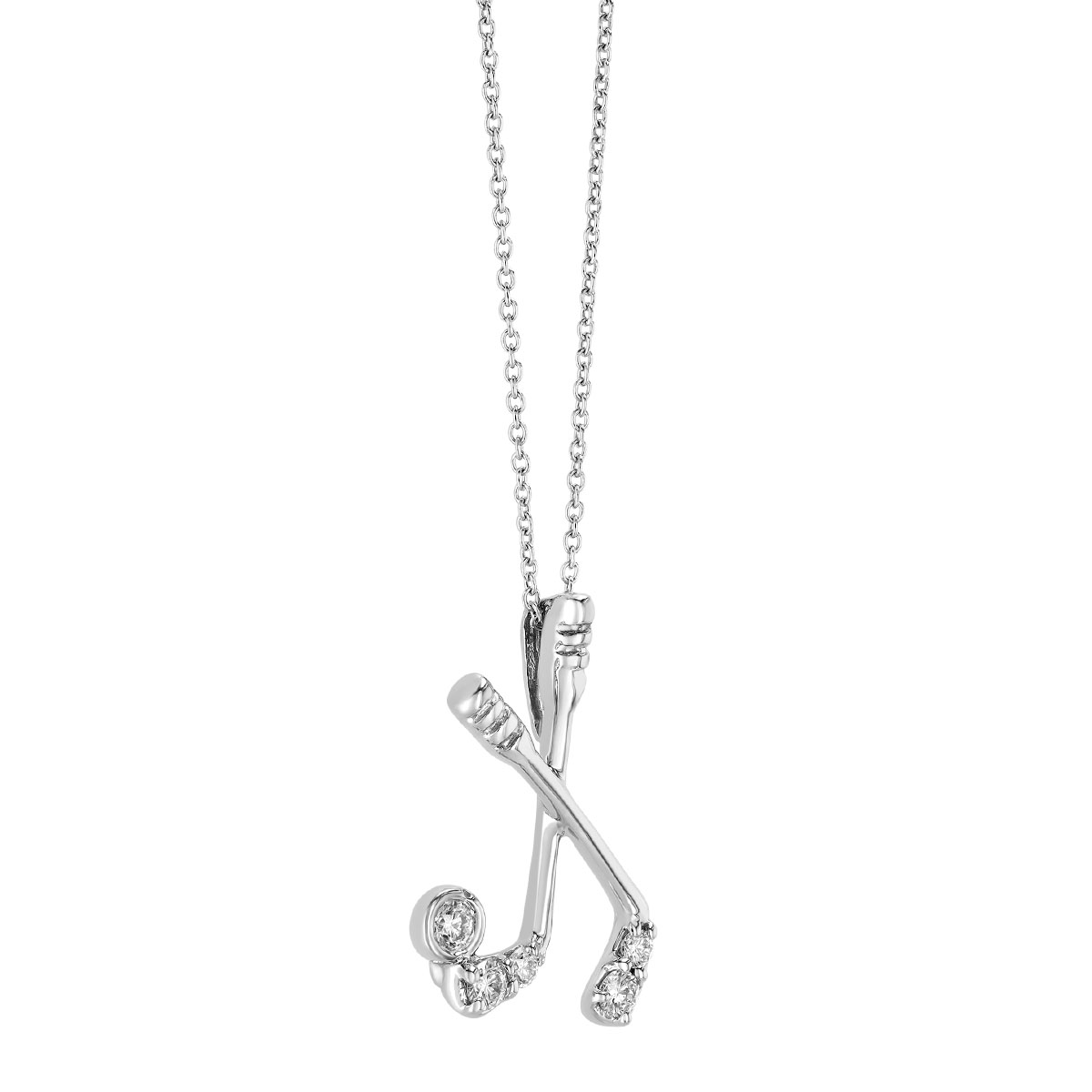 Roberto Coin Tiny Treasures Diamond Golf Pendant in White Gold, 18