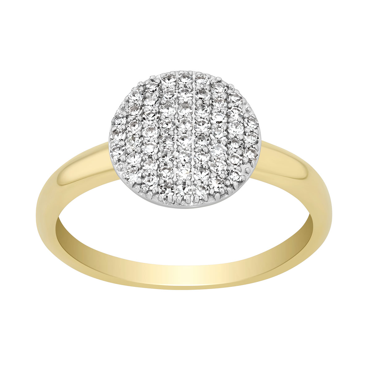 Phillips House Affair Infinity Diamond Pavé Mini Circle Ring in Yellow Gold
