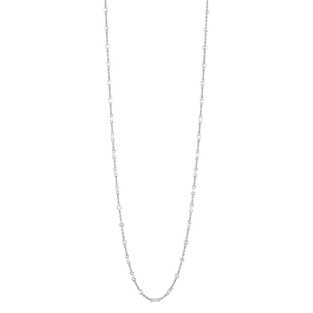 TARA Pearls Floating Diamond By The Yard Station Necklace in 18K White Gold, 1.97 cttw, 18