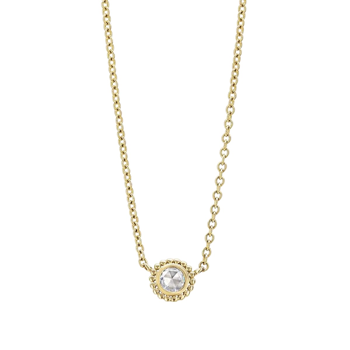 LAGOS Covet Medium Rose Cut Diamond Necklace, 18