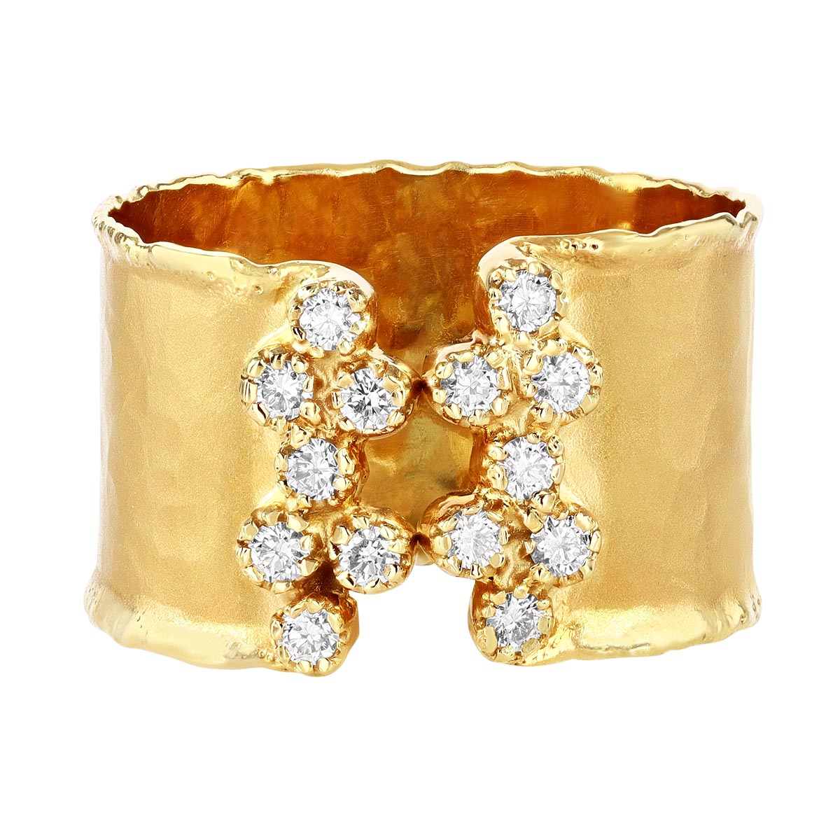 Marika Diamond Wide Cigar Band Ring in Yellow Gold | 1925-Y | Borsheims