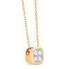 Frederic Sage Diamond Cluster Square Pendant in Yellow Gold, 18"