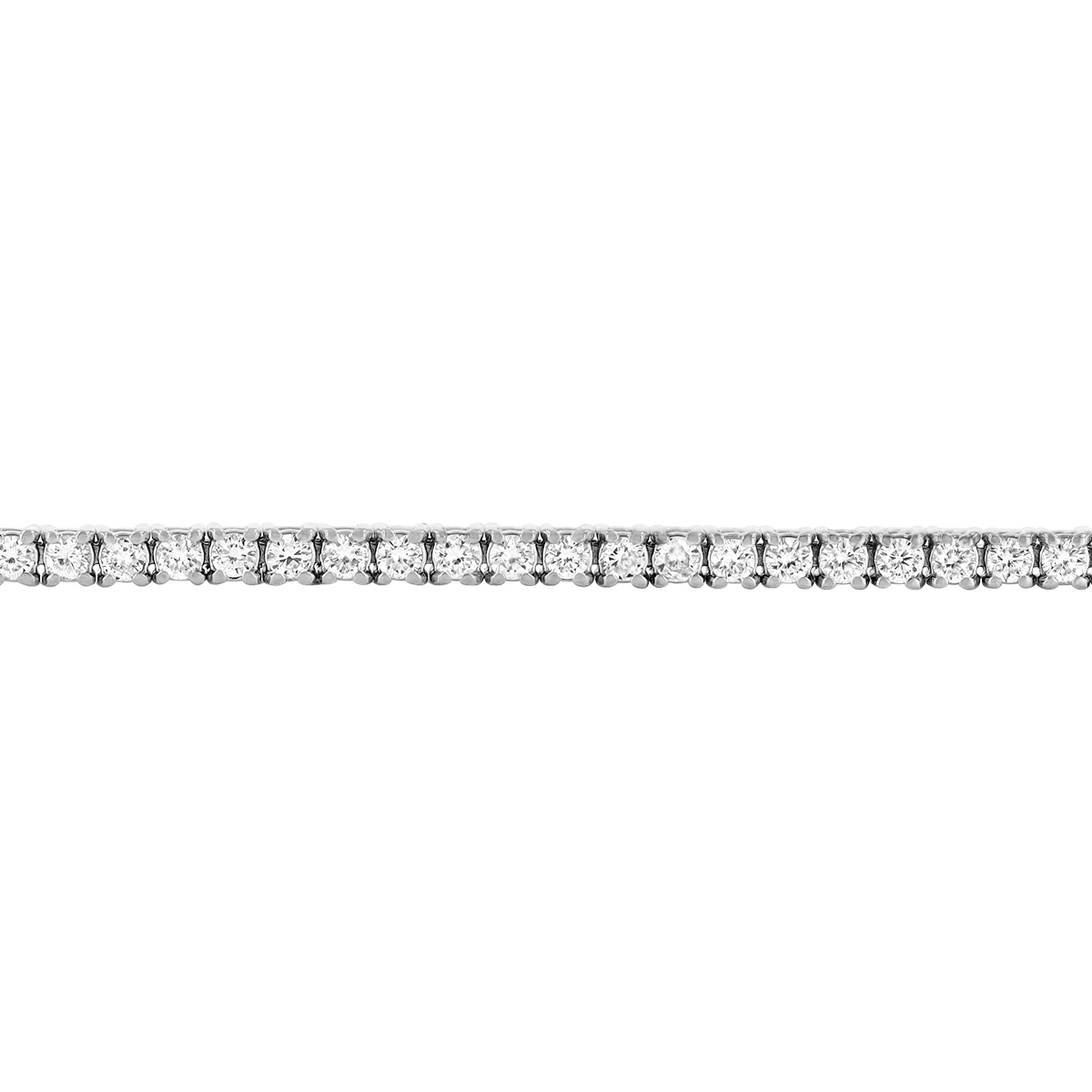 Diamond 4 Prong Tennis Bracelet in White Gold, 1.90 cttw