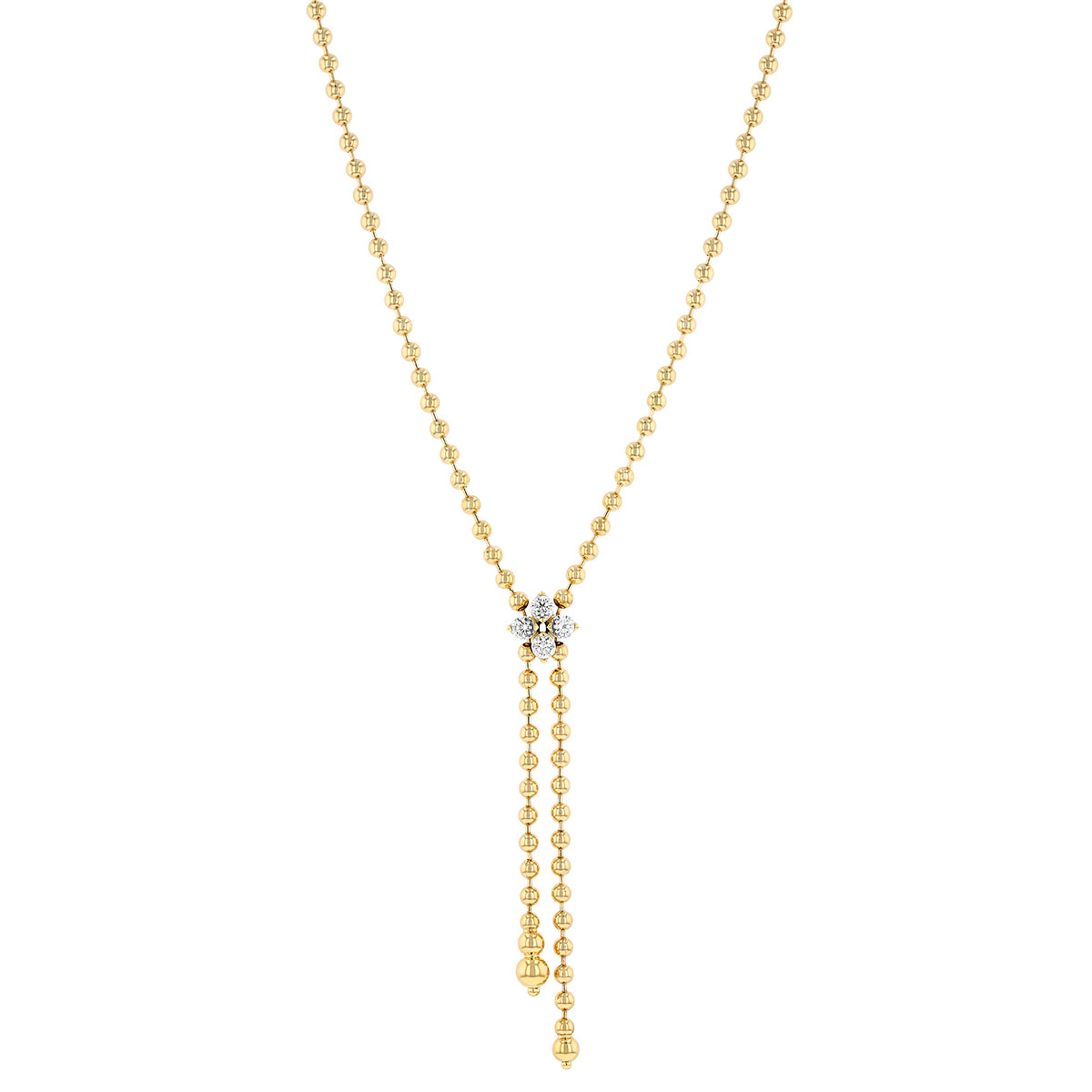 Roberto Coin Love in Verona Diamond Zipper Necklace