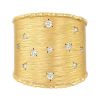 Marika Flush Set Diamond Scatter Wide Band Ring in Yellow Gold