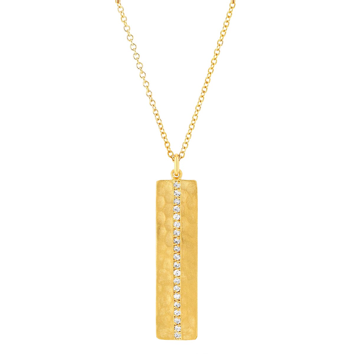 Marika Diamond Pave Vertical Bar 