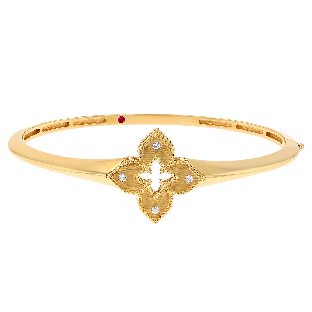Roberto Coin Venetian Princess Flower Bangle Bracelet with