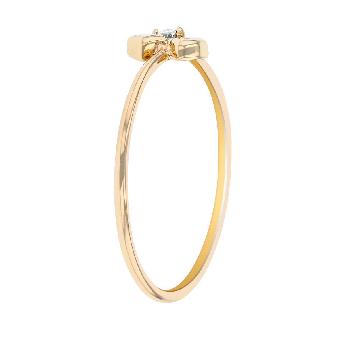 Zoe Chicco Mixed Cut Diamond Cluster Ring in Yellow Gold