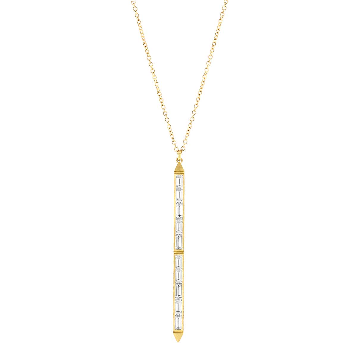 Scott Kay Platinum/18K Bar Necklace — DeWitt's Diamond & Gold Exchange