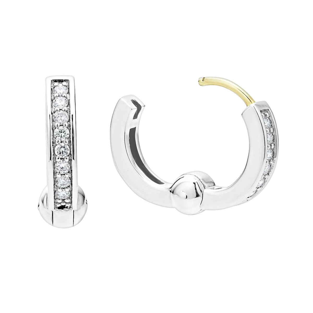 LAGOS Caviar Spark Diamond Huggie Earrings