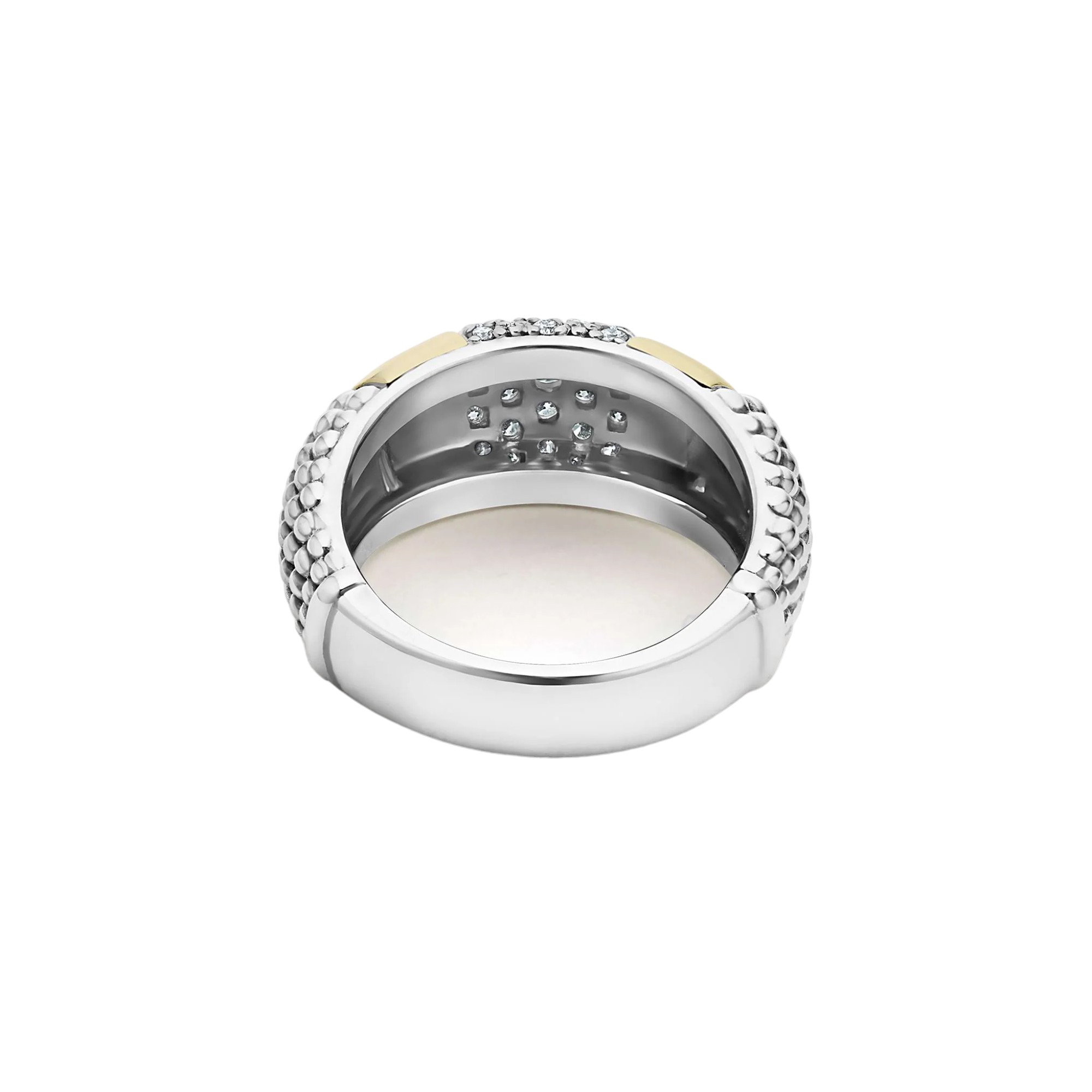 LAGOS High Bar Two-Tone Station Diamond Ring