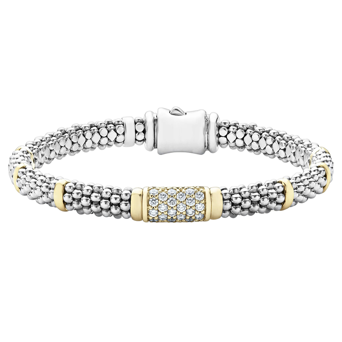 LAGOS Signature Caviar Diamond Caviar Bracelet, 6 mm