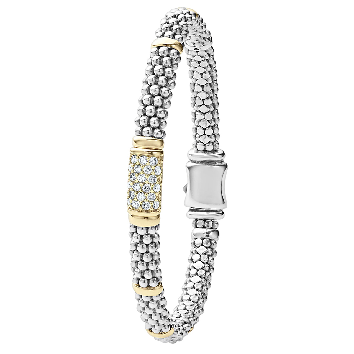 LAGOS Signature Caviar Diamond Caviar Bracelet, 6 mm