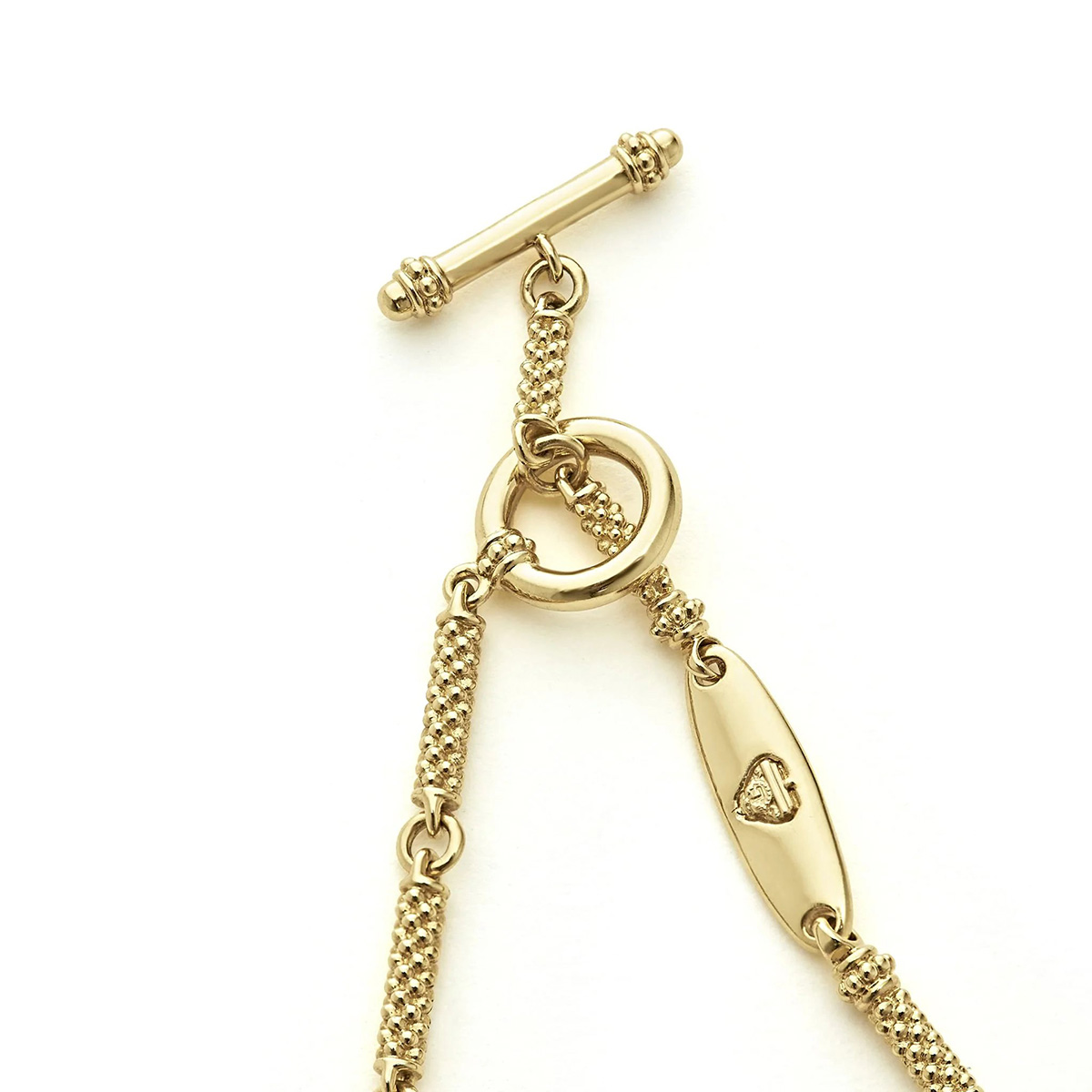 LAGOS Signature Caviar Superfine Diamond Link Bracelet in 18K Gold 7