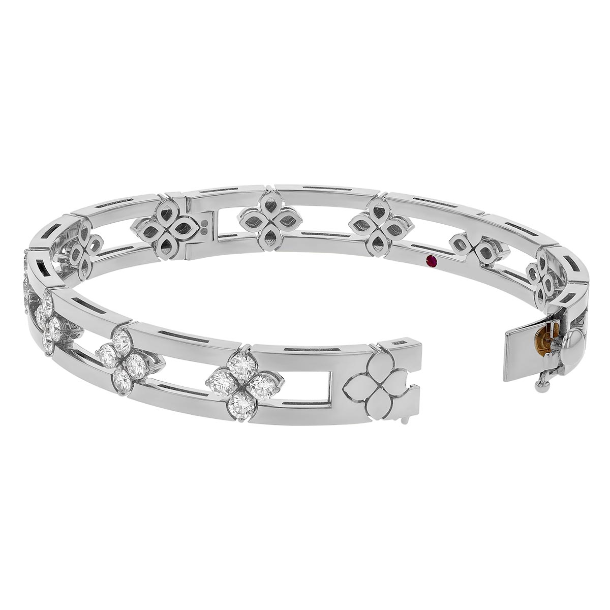 Roberto Coin Love in Verona Diamond Bangle Bracelet in White Gold