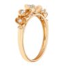 Diamond Flower Cluster Ring in Yellow Gold