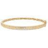 Diamond Flush Set Scatter Hinged Bangle Bracelet in Yellow Gold
