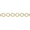 Marco Bicego Jaipur Diamond Flat & Circle Link Bracelet in Yellow & White Gold, 7.5"
