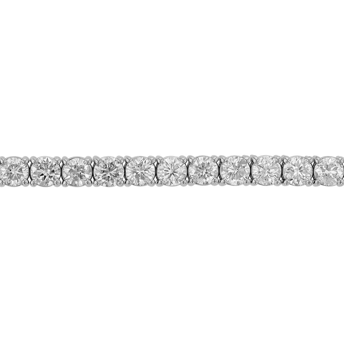 Diamond 4 Prong Tennis Bracelet in White Gold, 4.01 cttw, 7