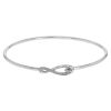 Diamond Cypress Bangle Bracelet in White Gold