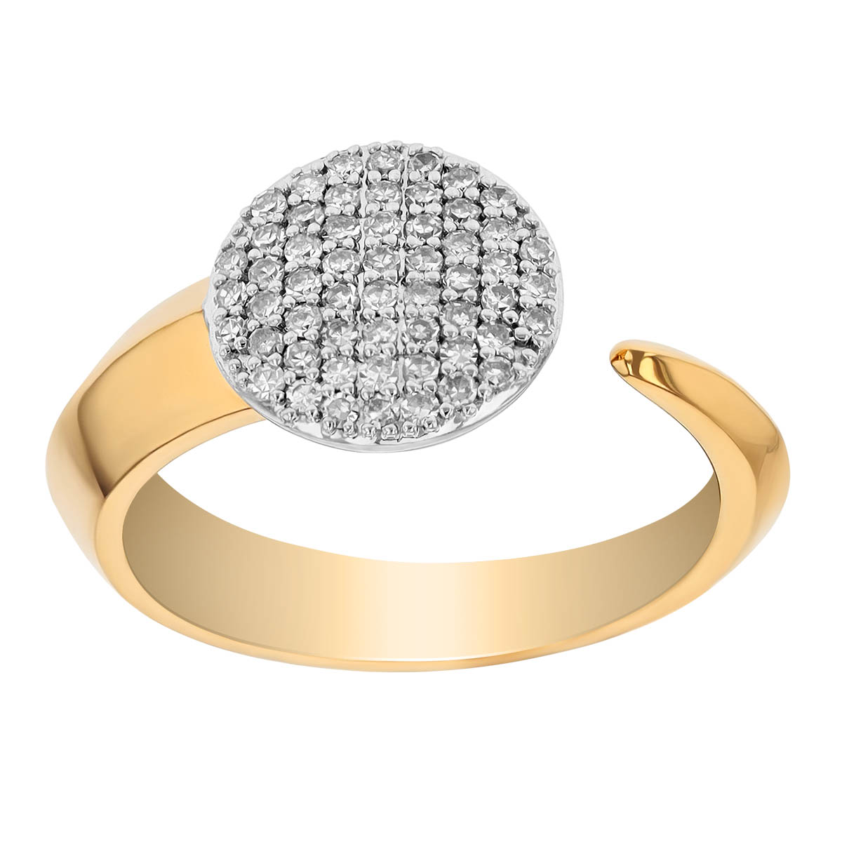 Phillips House Infinity Diamond Pavé Single Wrap Ring in Yellow Gold