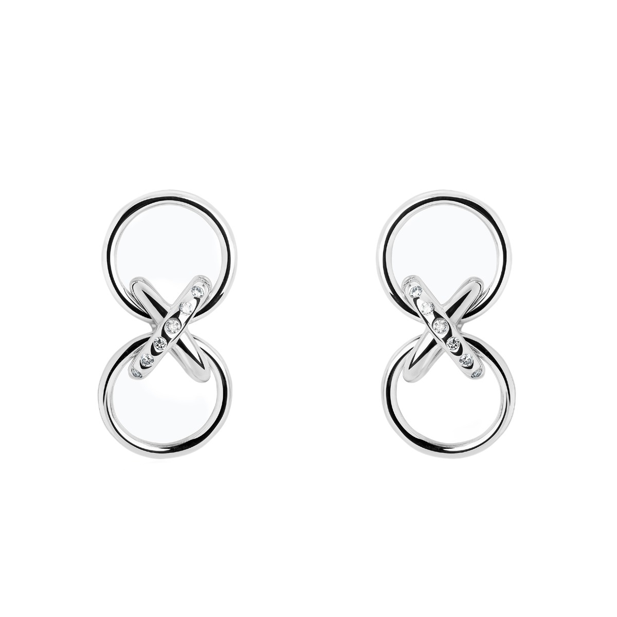 TANE Mexico 1942 X Collection Lab-Grown Diamond Drop Earrings in Sterling Silver