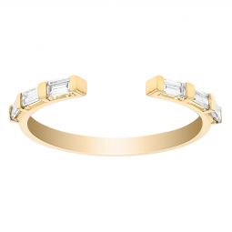 Zoë Chicco 14K Gold 10 Spread Out Pavé Diamond Thick Band Ring 14K Yellow Gold / 8