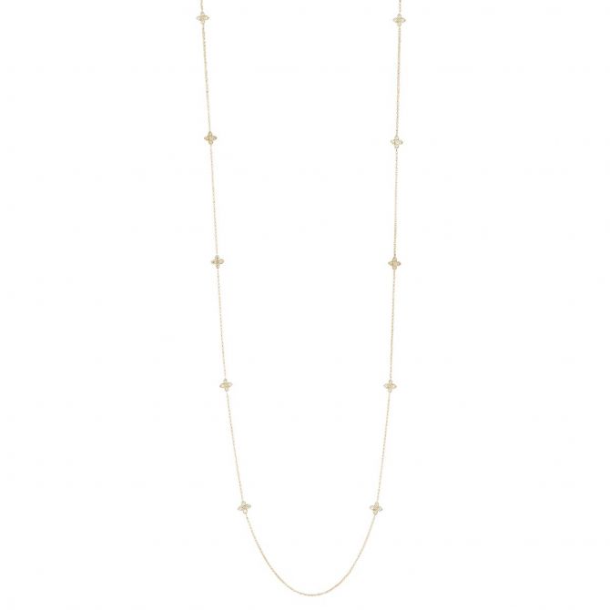 Roberto Coin Love by the Yard Diamond Flower 10 Station Necklace