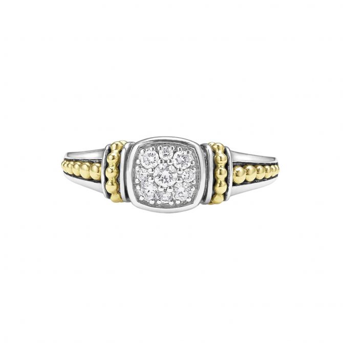 LAGOS Rittenhouse Two-Tone Diamond Ring, Size 8