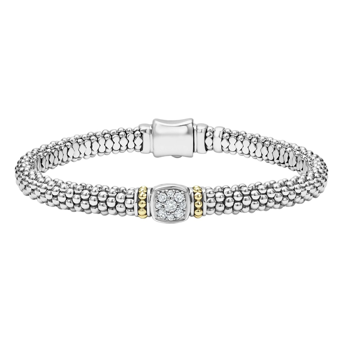 LAGOS Rittenhouse Diamond Caviar Bracelet, 6 mm, 7
