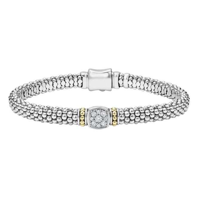 LAGOS Rittenhouse Diamond Caviar Bracelet, 6 mm, 7"