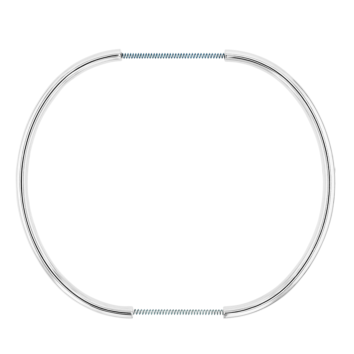 Pesavento Flush Set Graduated Diamond Stretch Bangle Bracelet in Sterling Silver