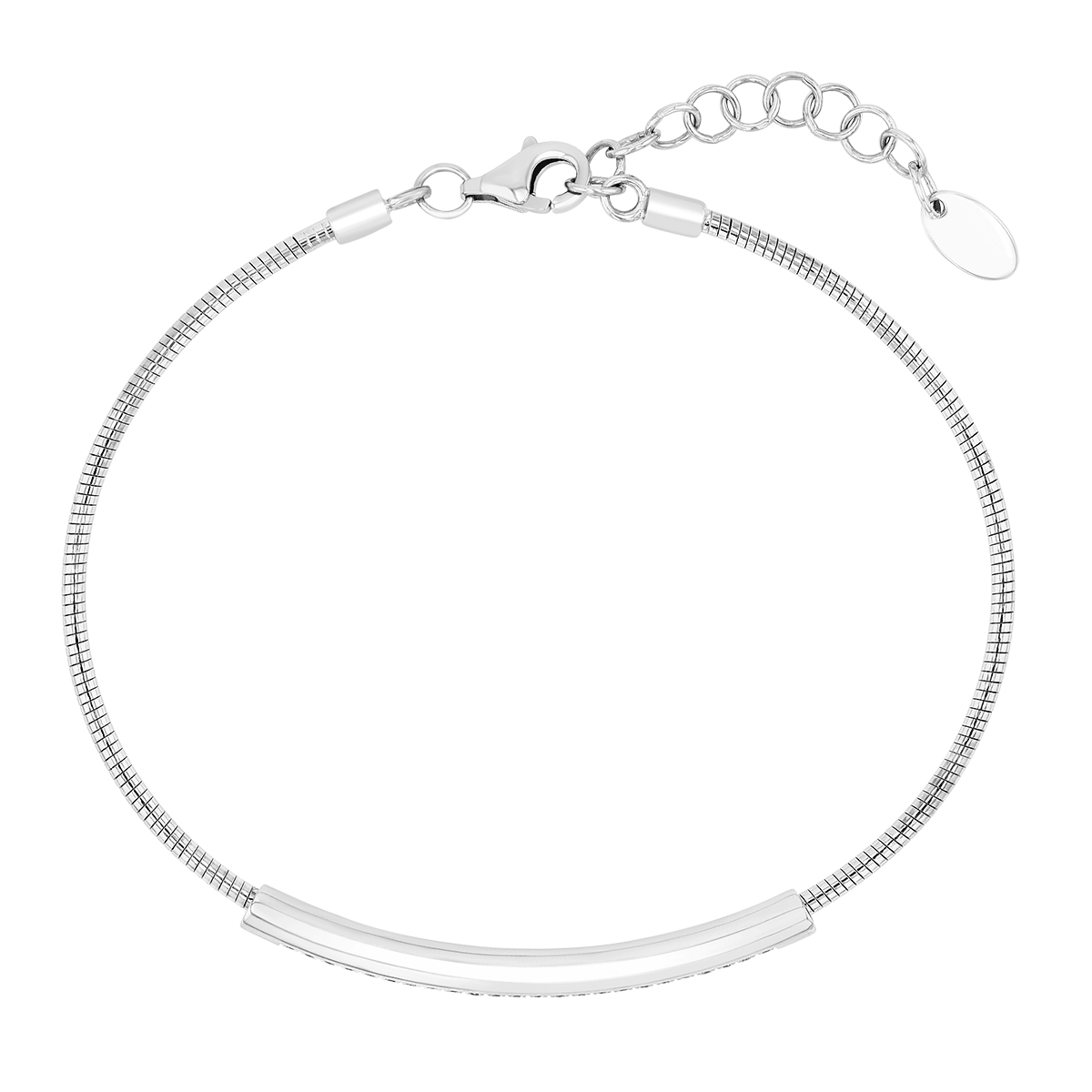 Pesavento DNA Spring Diamond Bar Bracelet in Sterling Silver