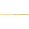 Marika Diamond Pavé Rounded Link Chain Bracelet in Two Tone, 7"