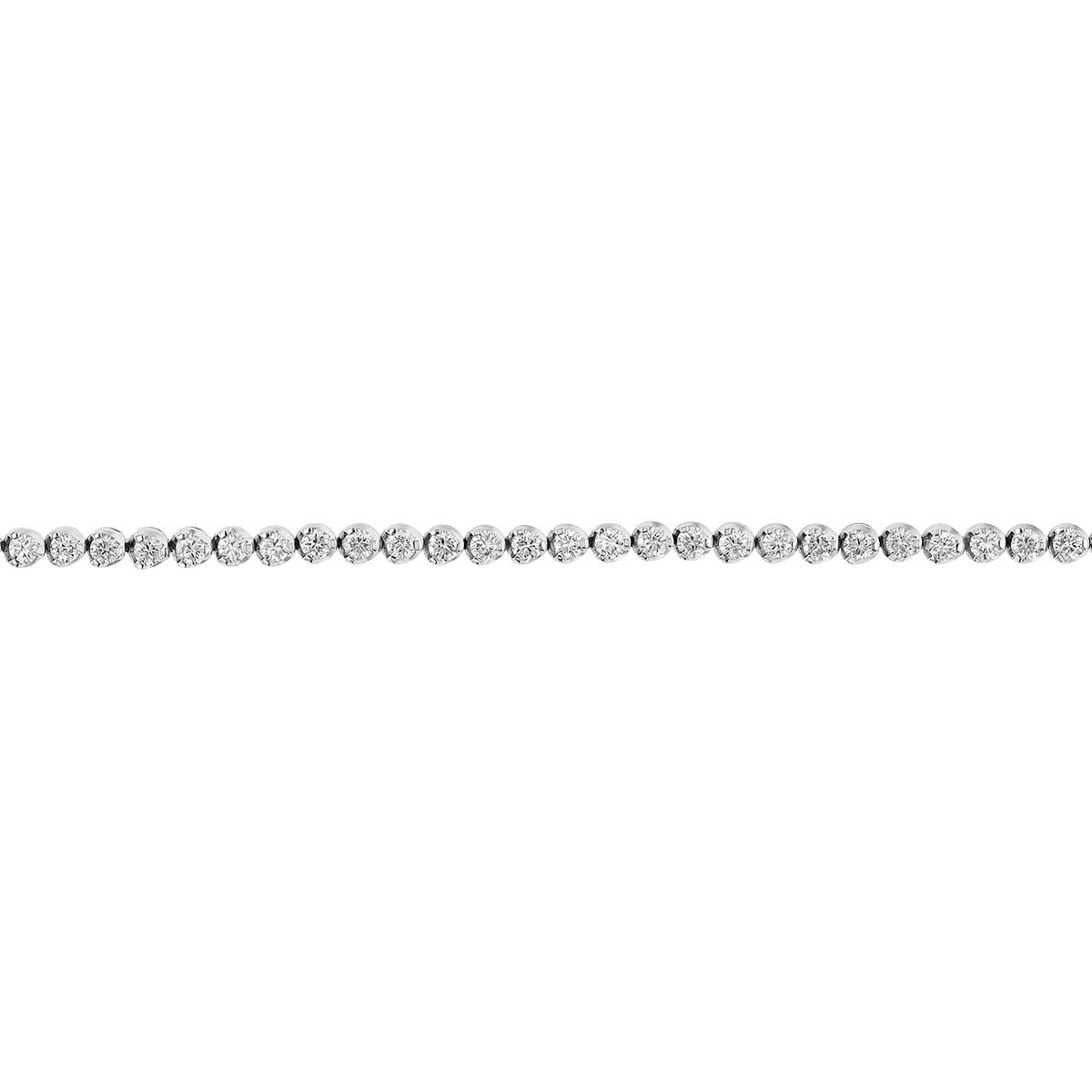 Roberto Coin Round Diamond Tennis Bracelet in White Gold, 7.25