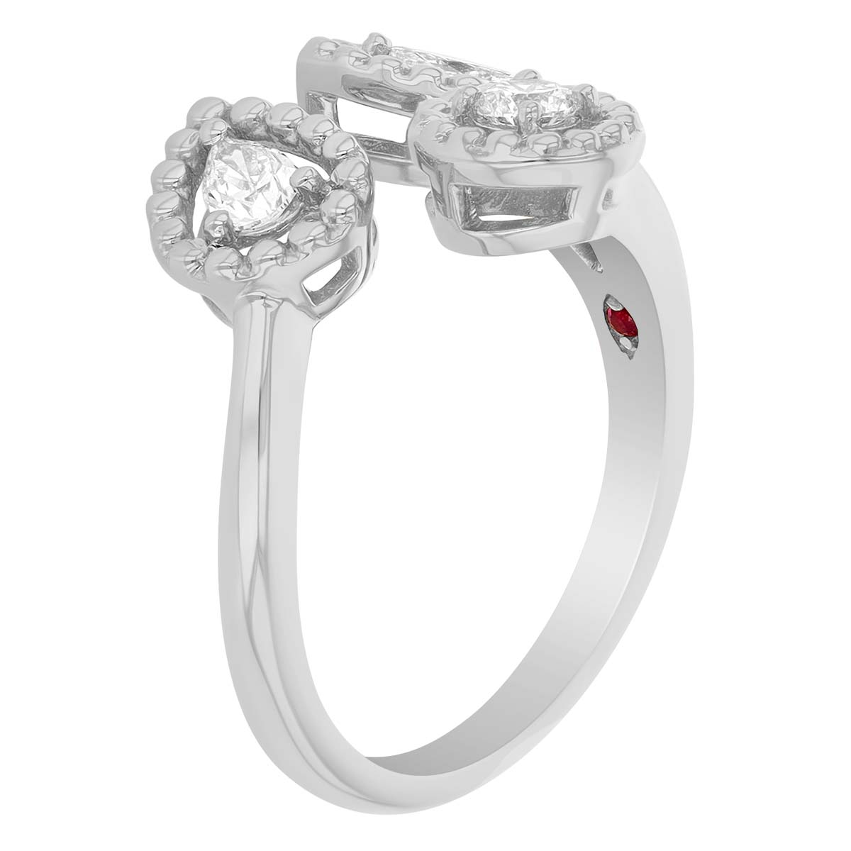 Roberto Coin Dolce Three Stone Diamond Ring in 18K Gold