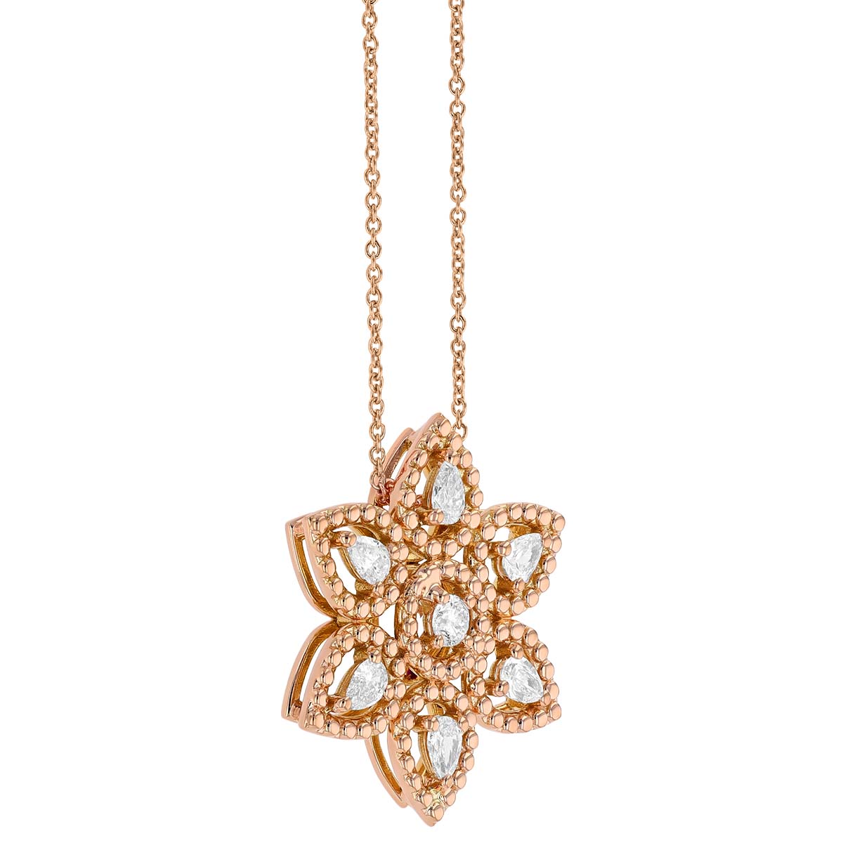 Roberto Coin Dolce Diamond Star Pendant in 18K Gold