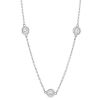 Borsheims Signature Collection Diamond 5 Station Necklace in 14K Gold, 1.00 cttw, 18"