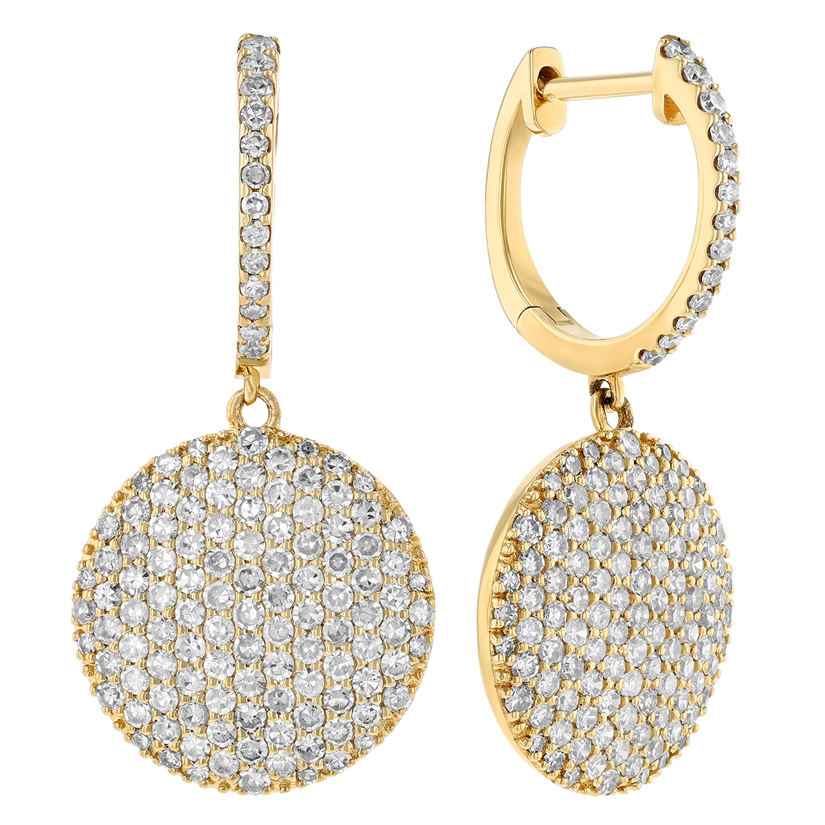 14KYG Diamond Dangle Earrings