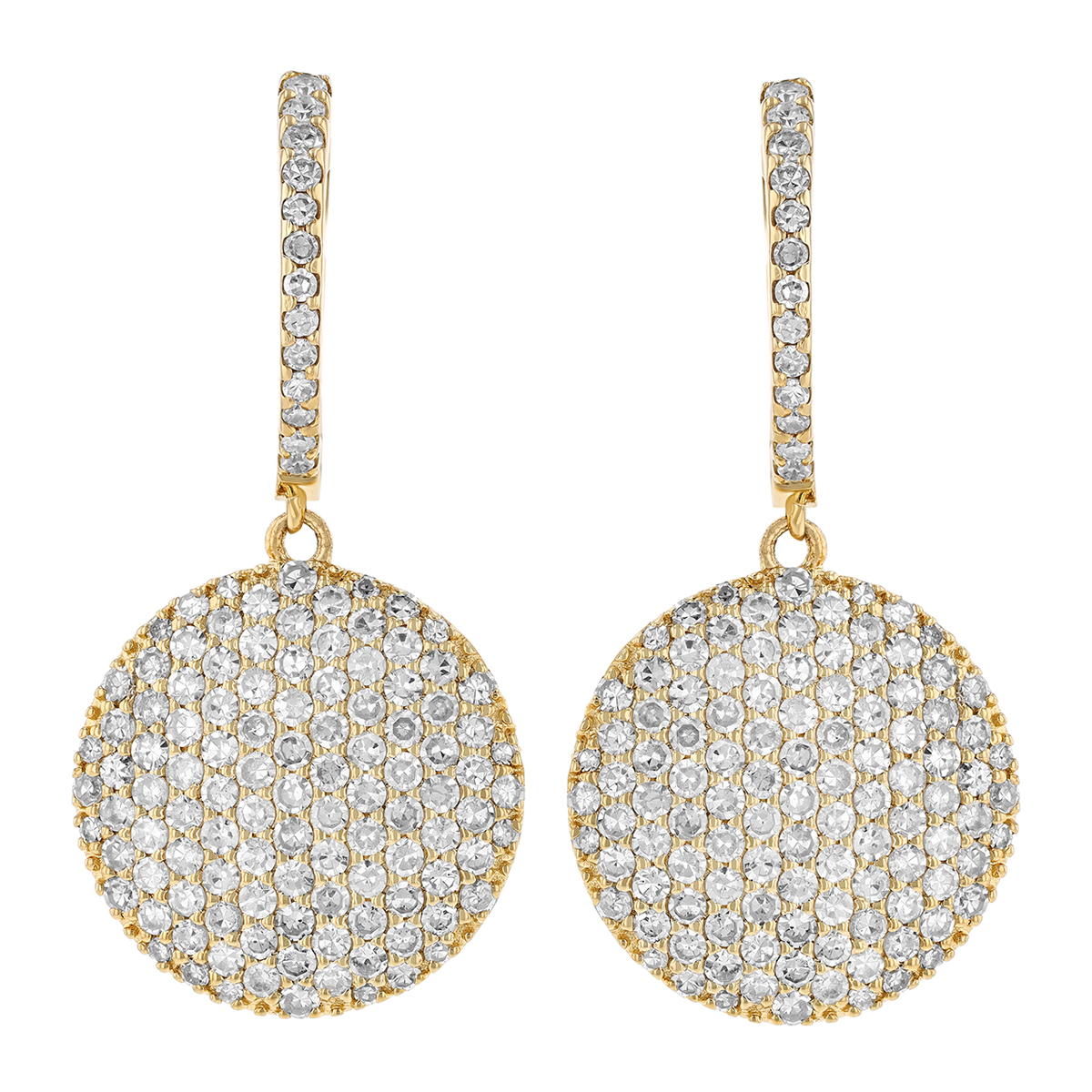 14KYG Diamond Dangle Earrings