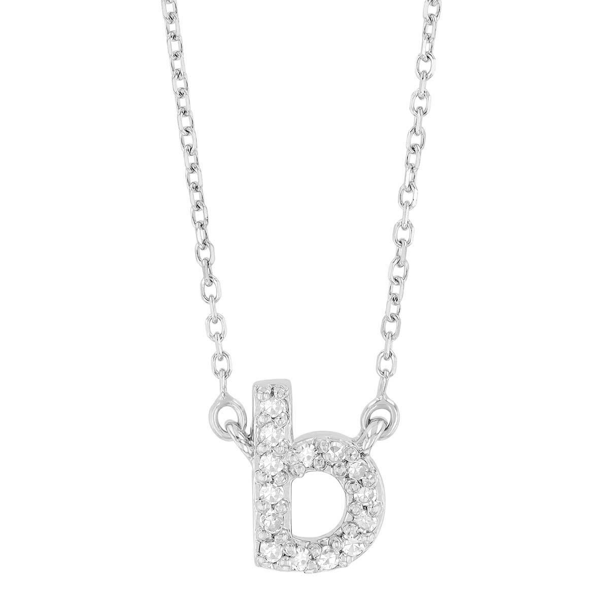 White Gold Diamond Initial Pendants