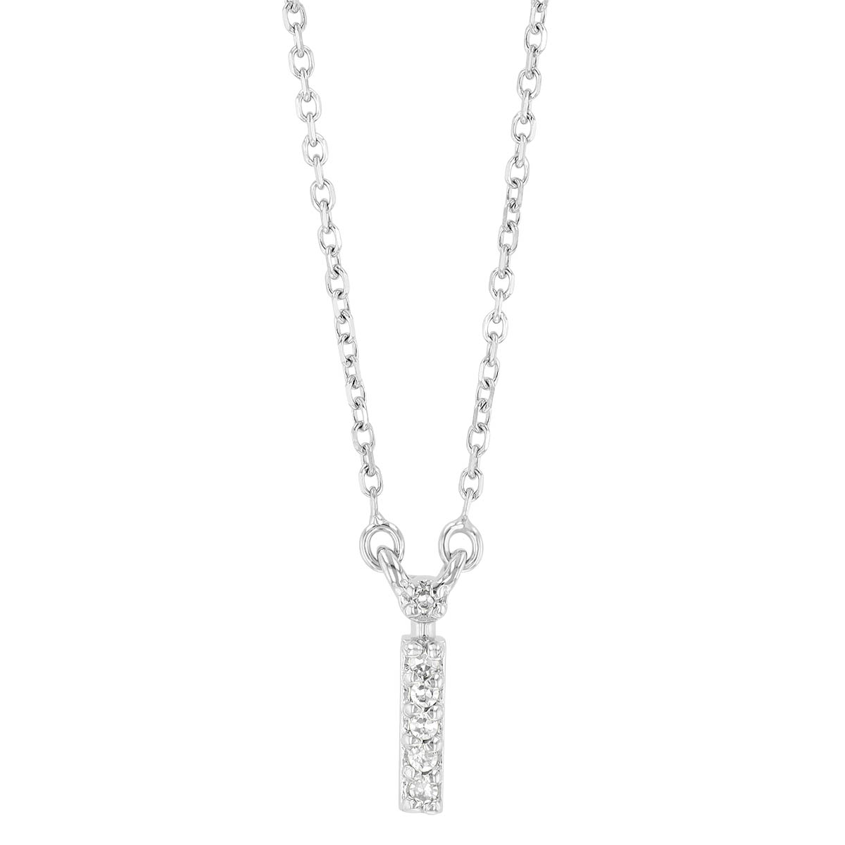 White Gold Diamond Initial Pendants